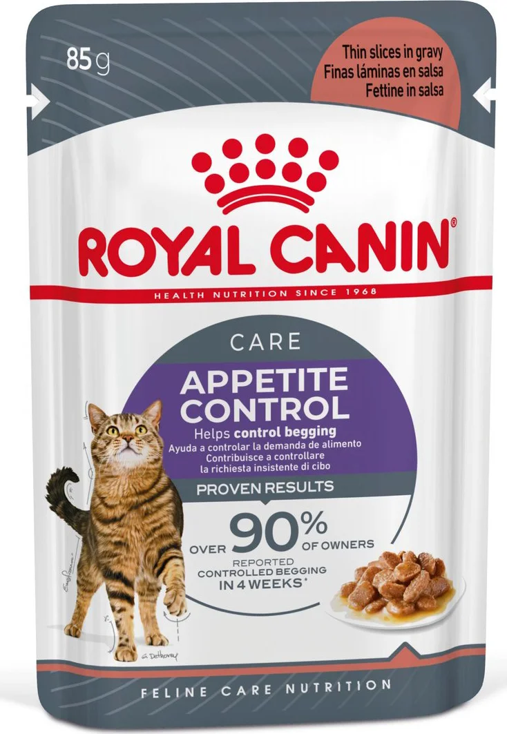 12x Royal Canin Appetite Control Gravy Kattenvoer Nat 85 gr