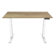 Euroseats Elektrisch Zit Sta Bureau 140 x 80 Wit/Eiken