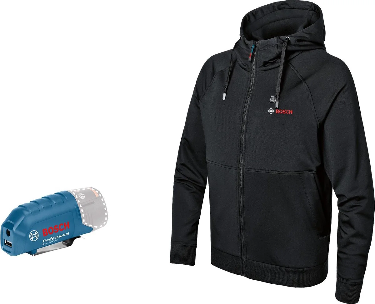 Bosch Professional PRO GHH 12+18V XA 2XL Verwarmde hoody zwart - 06188000EU