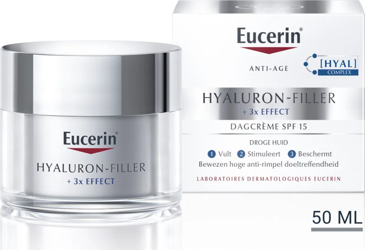 Eucerin Hyaluron-Filler + 3x Effect Dagcrème Droge Huid SPF 15 50 ml