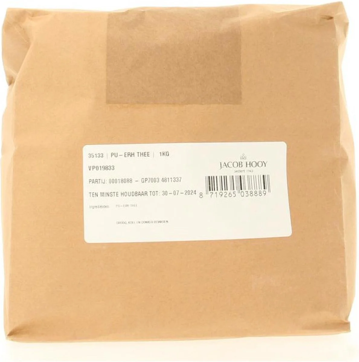 Jacob Hooy Pu Ehr Thee 1KG