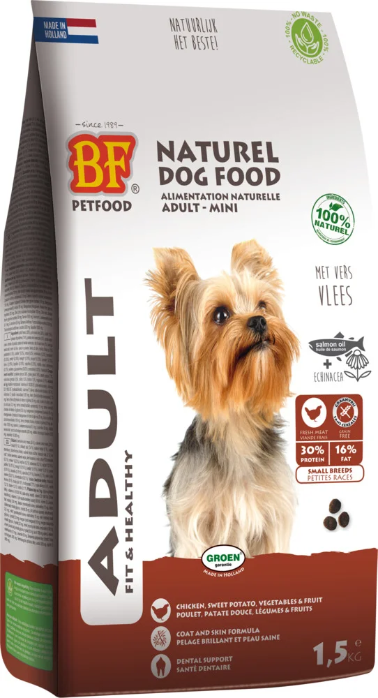 4x BF Petfood Small Breed Adult 1,5 kg