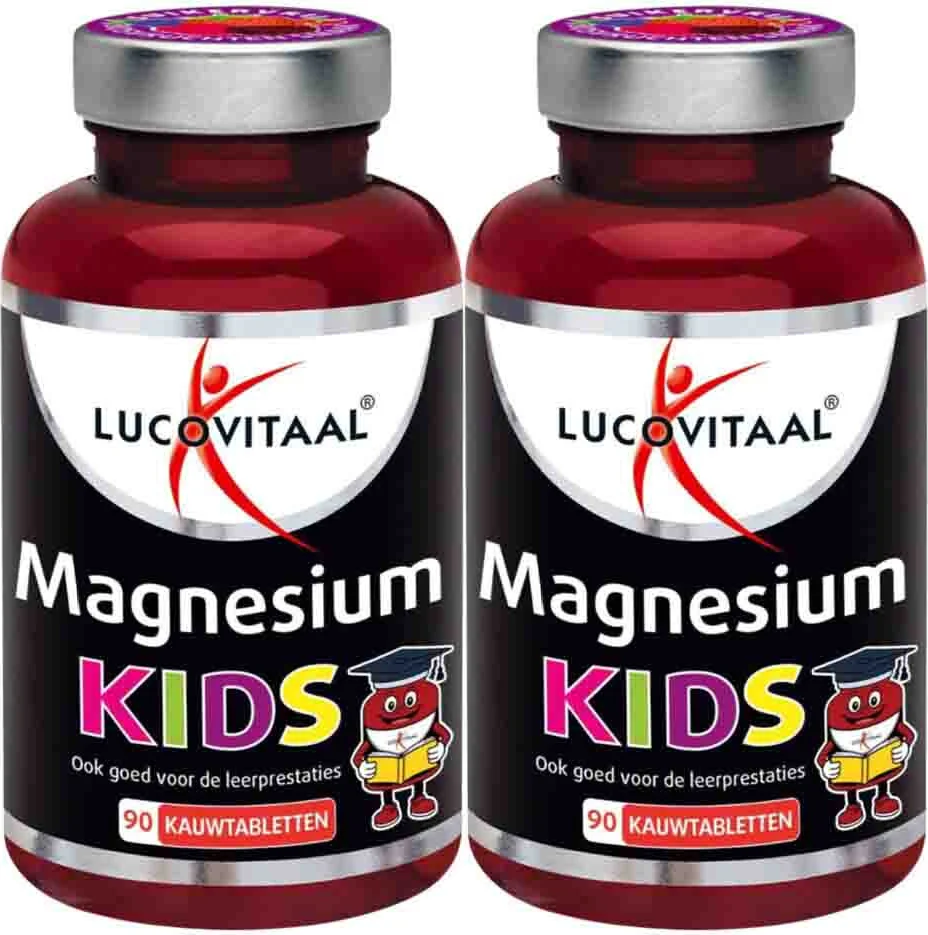 2x Lucovitaal Magnesium Kids 90 kauwtabletten