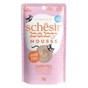 12x Schesir Baby Kitten Mousse Zalm 70 gr