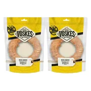 2x Voskes Kauwring Runderhuid met Kip 19 cm