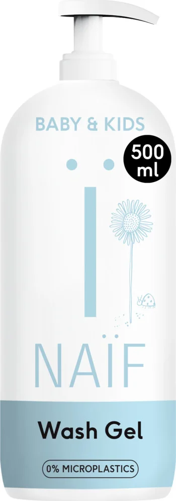 6x Naif Baby & Kids Reinigende Wasgel 500 ml