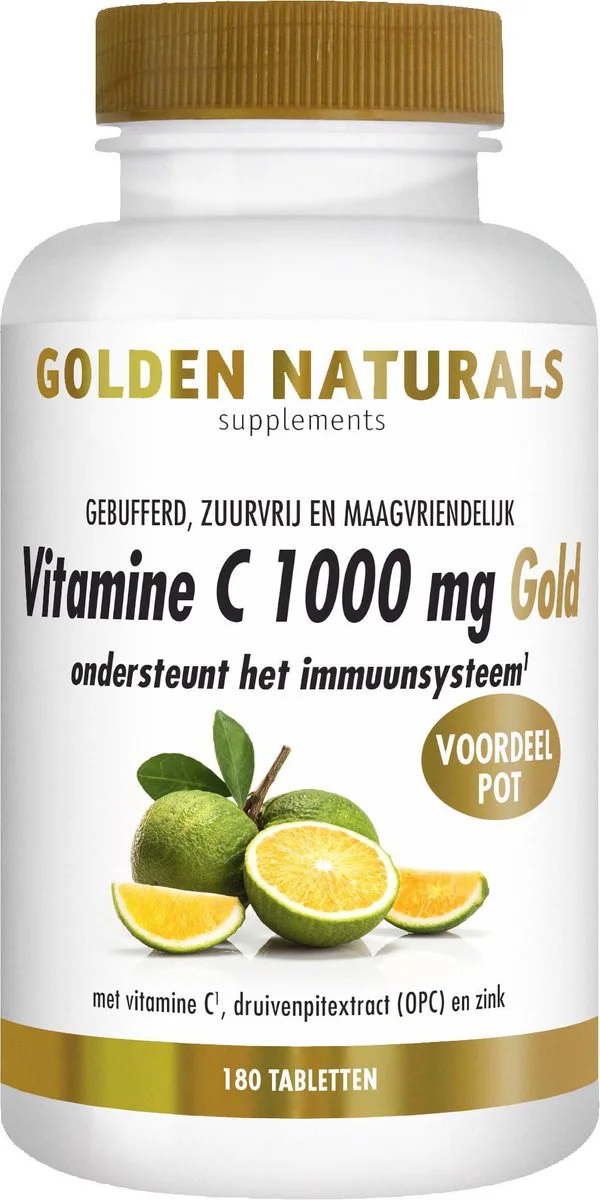 Golden Naturals Vitamine C Gold 1000mg vegan 180 tabletten