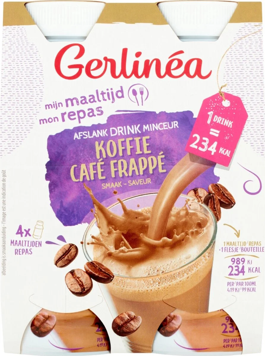 6x Gerlinea Mijn Maaltijd Afslank Drink Koffie 4 x 236 ml