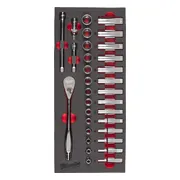 Milwaukee TOOLGUARD™ Foam inlay doppenset 3/8" 32-delig - 4932479825
