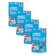 4x Edgard & Cooper Adult Rolls Kattensnack Zalm 45 gr
