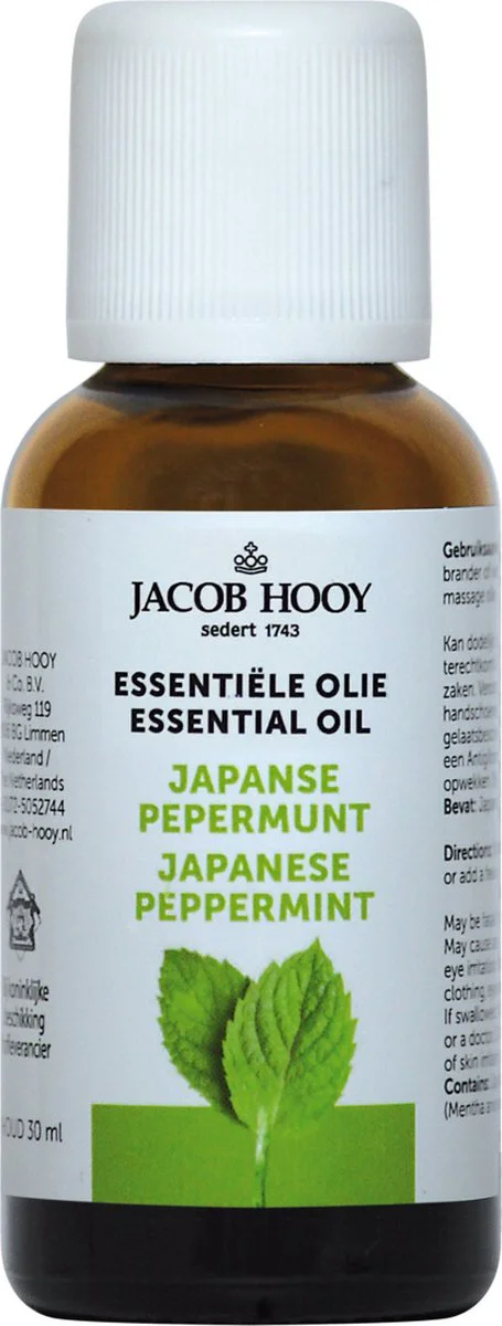 Jacob Hooy Essentiële Olie Japanse Pepermunt 30ML