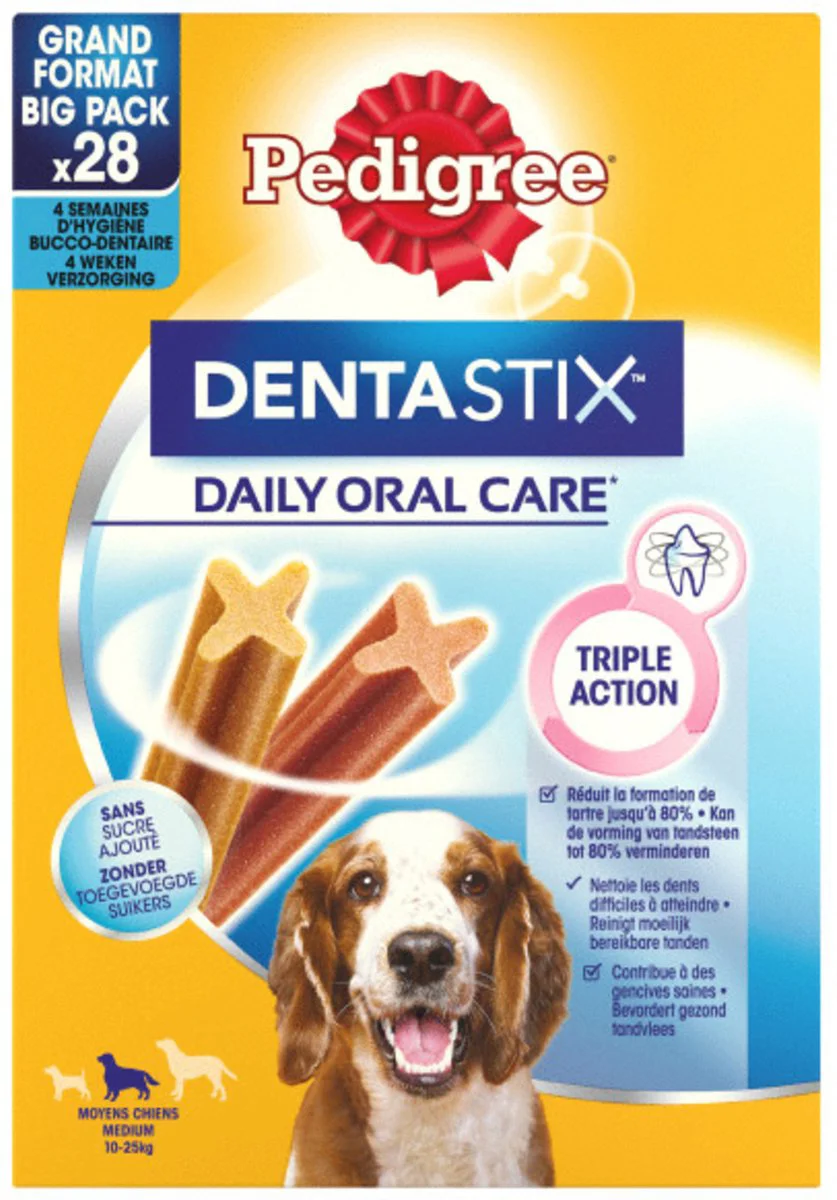 Pedigree Dentastix Hondensnacks Medium Multipack 28-pack 720 gr