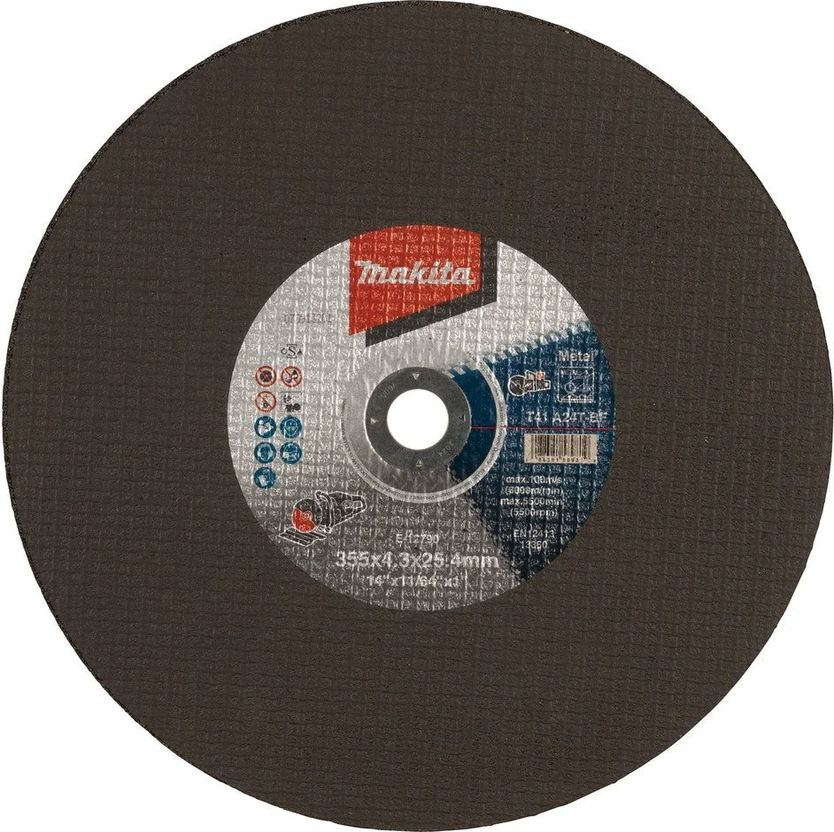 Makita E-12790-5 Doorslijpschijf Staal 355x25.4x4.3mm VE=5