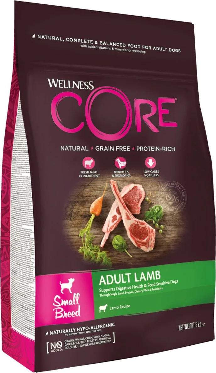 Wellness Core Dry Dog Small Breed Lamb 5 kg