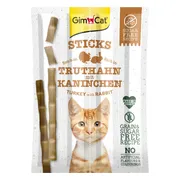 24x GimCat Sticks Kalkoen & Konijn 4 stuks