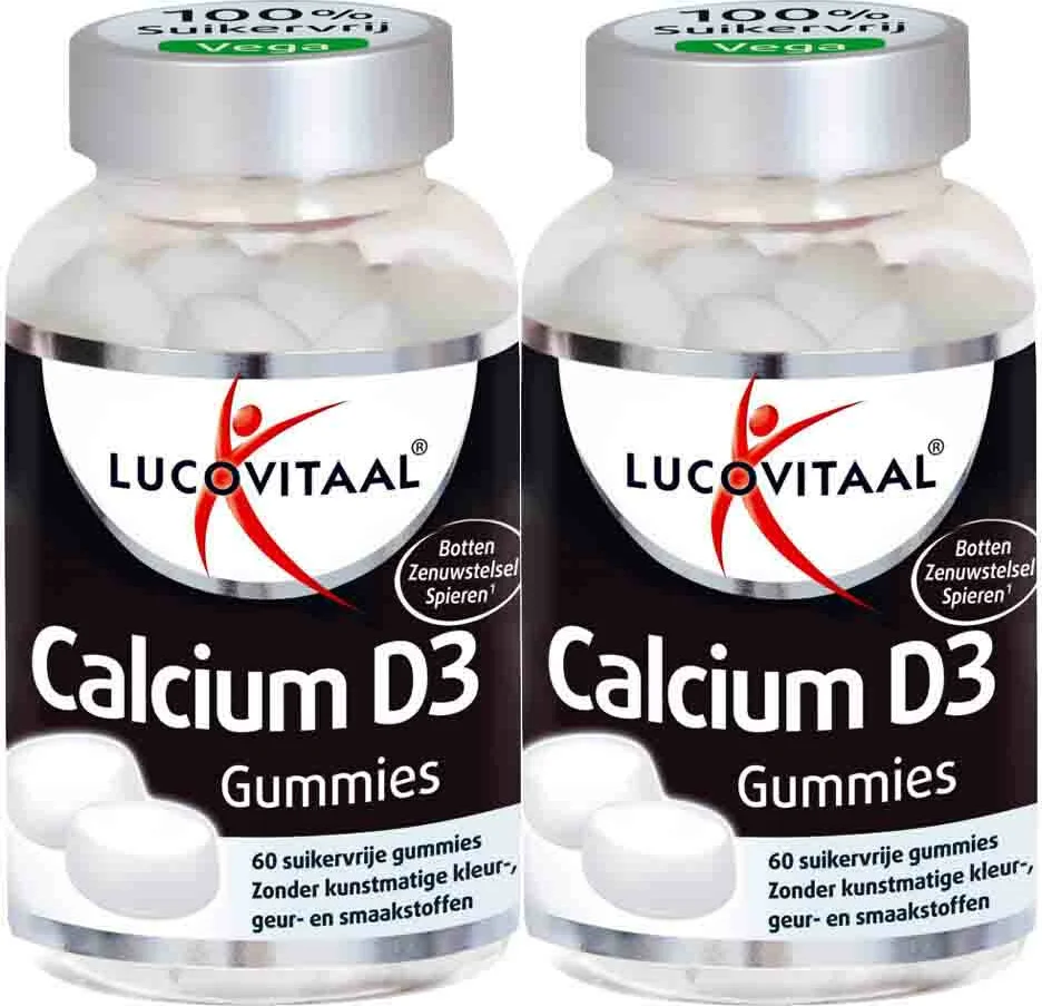 2x Lucovitaal Gummies Calcium D3 60 gummies