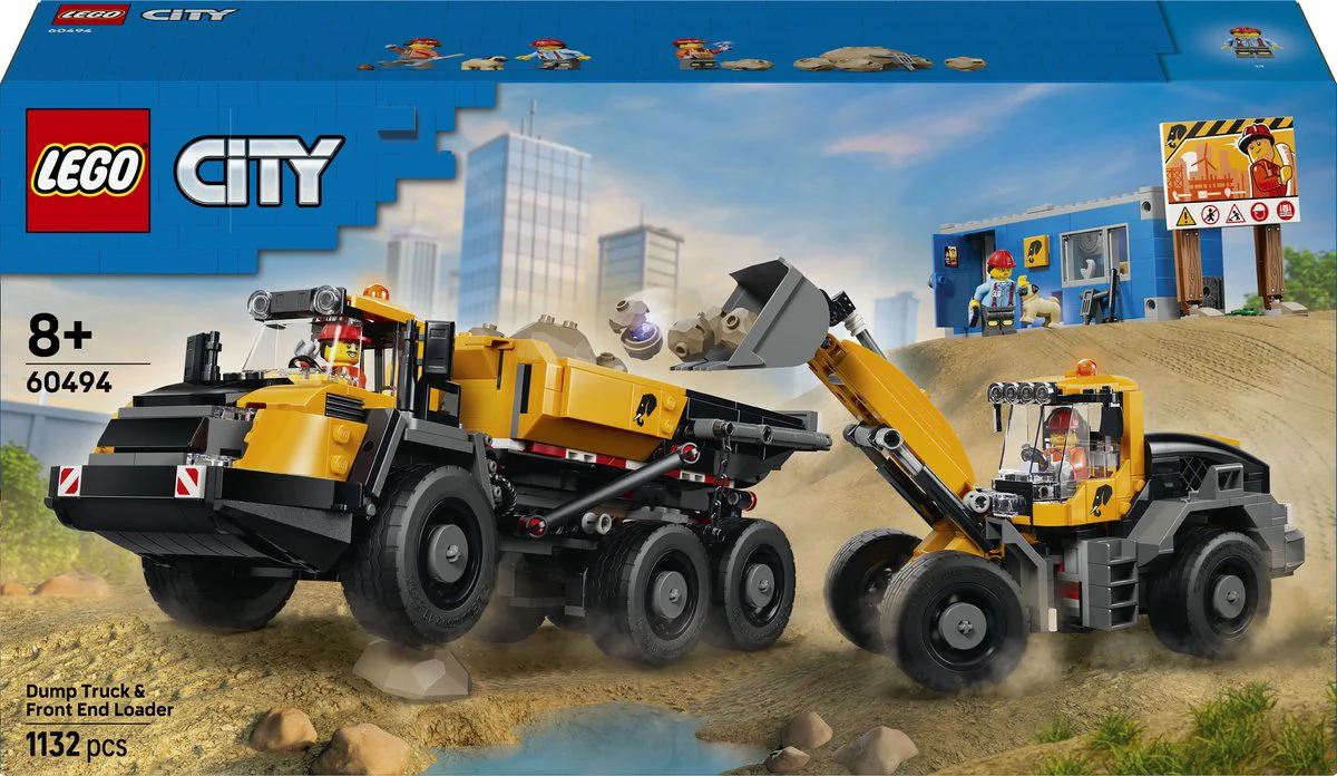 LEGO City Kiepwagen en voorlader 60494