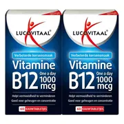 2x Lucovitaal Vitamine B12 1000mcg 60 kauwtabletten