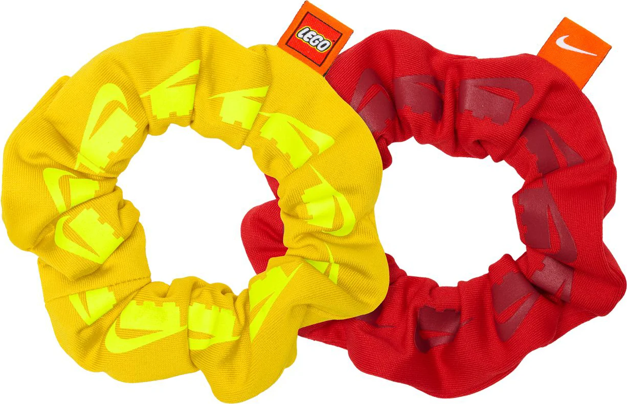 Nike x LEGO collectie haarelastieken met stof (2 stuks)