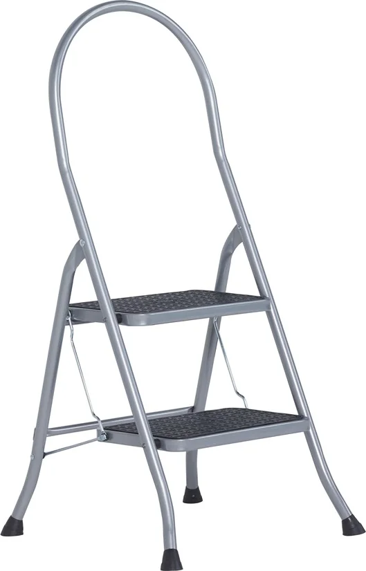 Altrex Cromato huishoudtrap 2-treeds met hoge beugel Silver - 500950