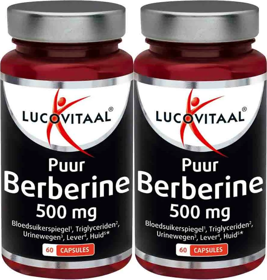 2x Lucovitaal Berberine Puur 500 mg 60 capsules