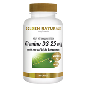 Golden Naturals Vitamine D3 25mcg 360 softgels