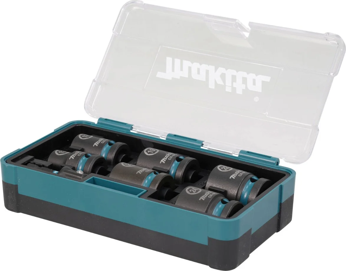 Makita E-16592 Impact Black krachtdoppenset 1/2" vierkant 7-delig