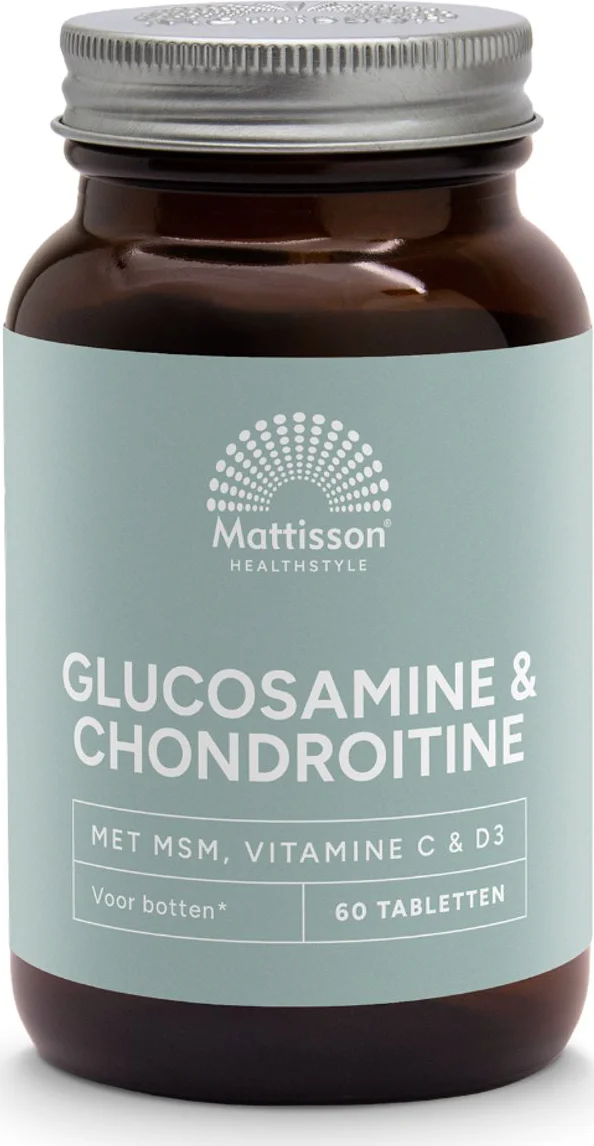 Mattisson HealthStyle Glucosamine Chondroïtine met MSM, Vitamine C & D3 60TB