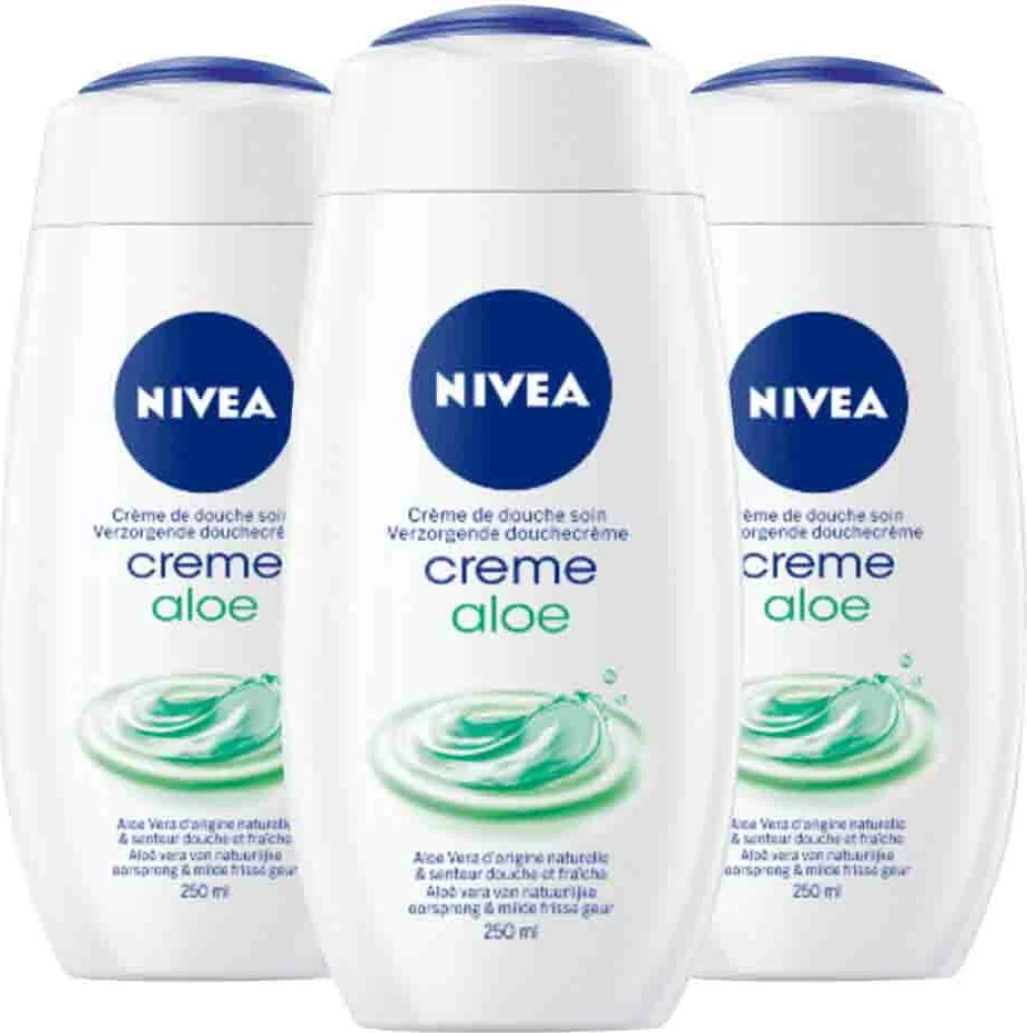3x NIVEA Douchecrème Aloë 250 ml