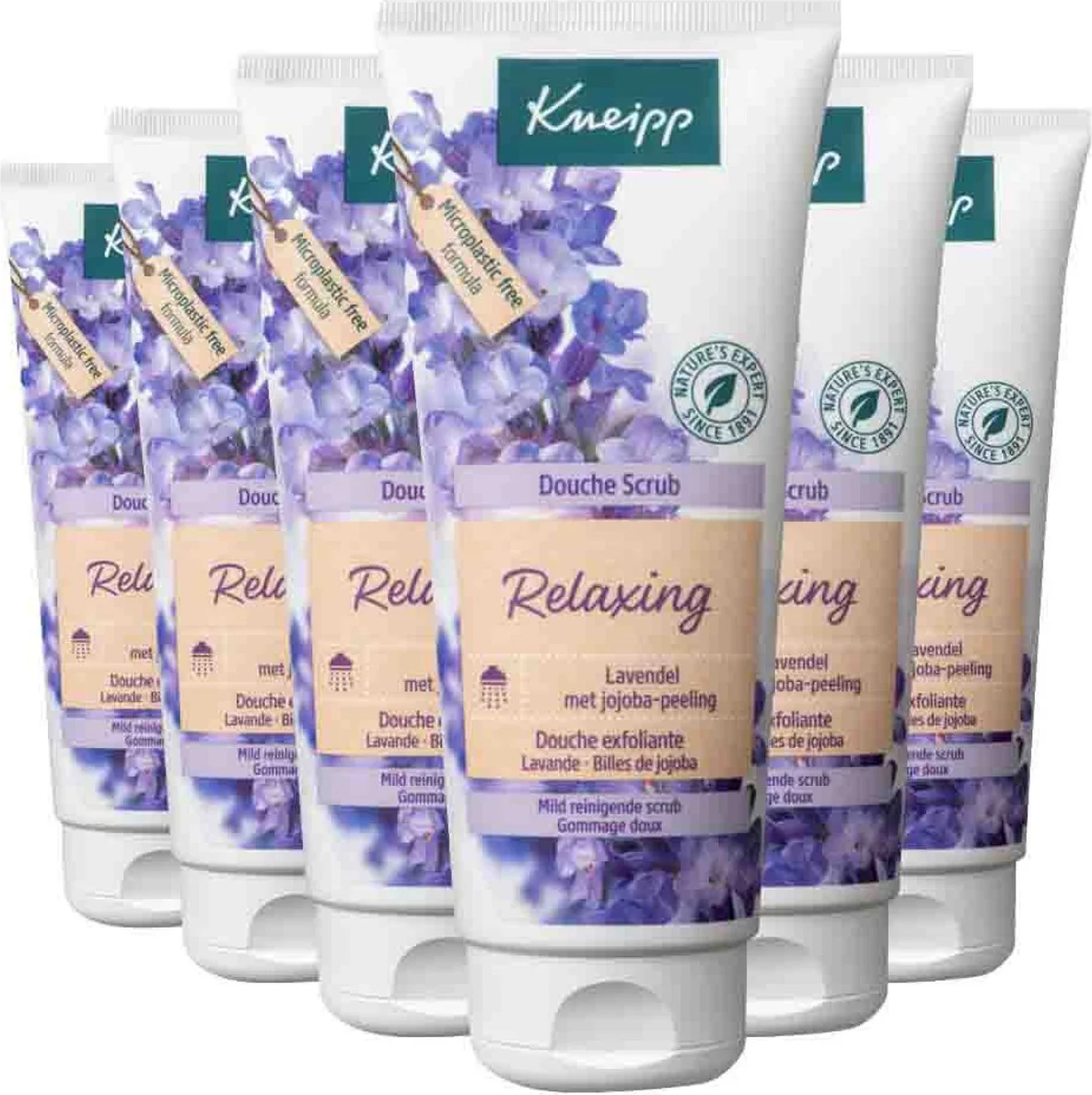 6x Kneipp Douche Scrub Relaxing 200 ml