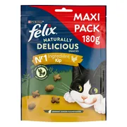 Felix Kattensnack Naturally Delicious Kip Maxipack 180 gr