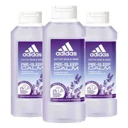 3x Adidas Shower Gel Active Skin & Mind Pre-sleep Calm W 400 ml
