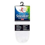 Lucovitaal Bamboe Sneakersok Wit maat 35-38 1 paar