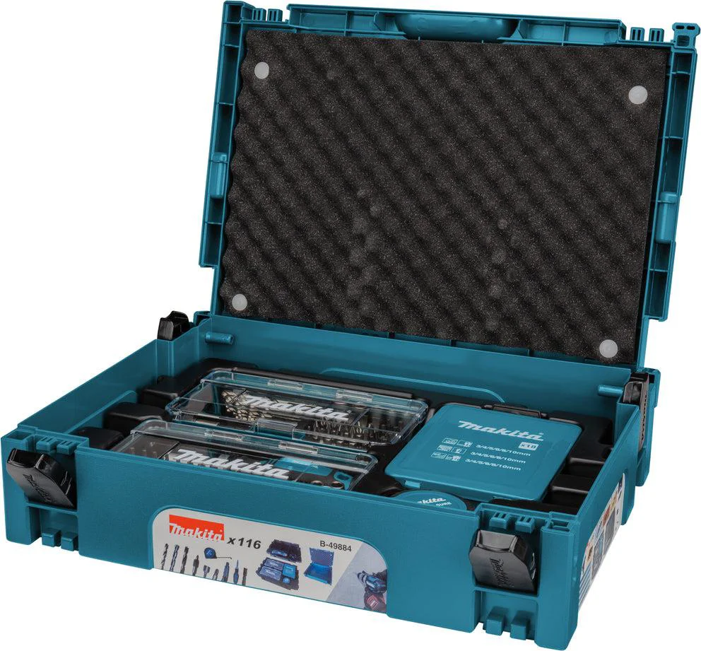 Makita B-49884 Boor- en Schroefbitset 116-delig in Mbox