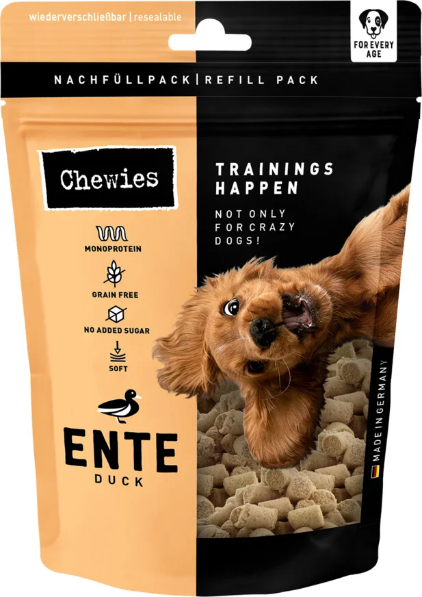 Chewies Trainingshapjes Hondensnacks Eend 175 gr