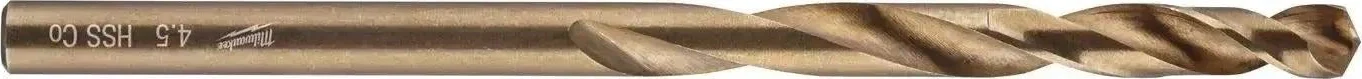 Milwaukee Metaalboren 4,5 x 80 mm HSS-Ground Cobalt DIN 338 VE=10 - 4932373341
