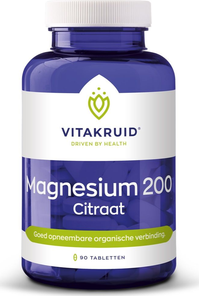 Vitakruid Magnesium 200 Citraat 90 tabletten
