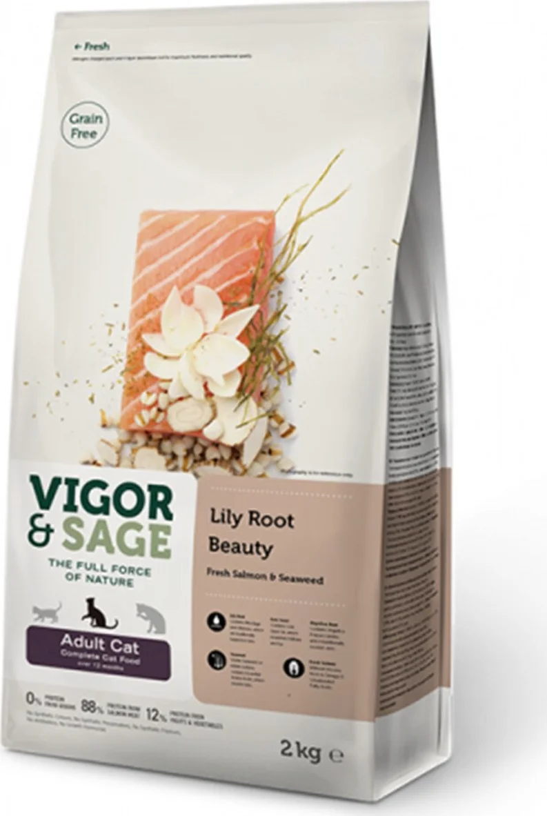 Vigor & Sage Kattenvoer Beauty Lily Root 2 kg