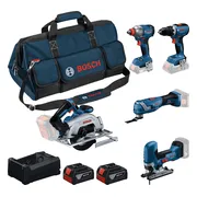Bosch Professional PRO Accu combiset 5-delig 18V 5.0Ah in tas - 0615A500BV