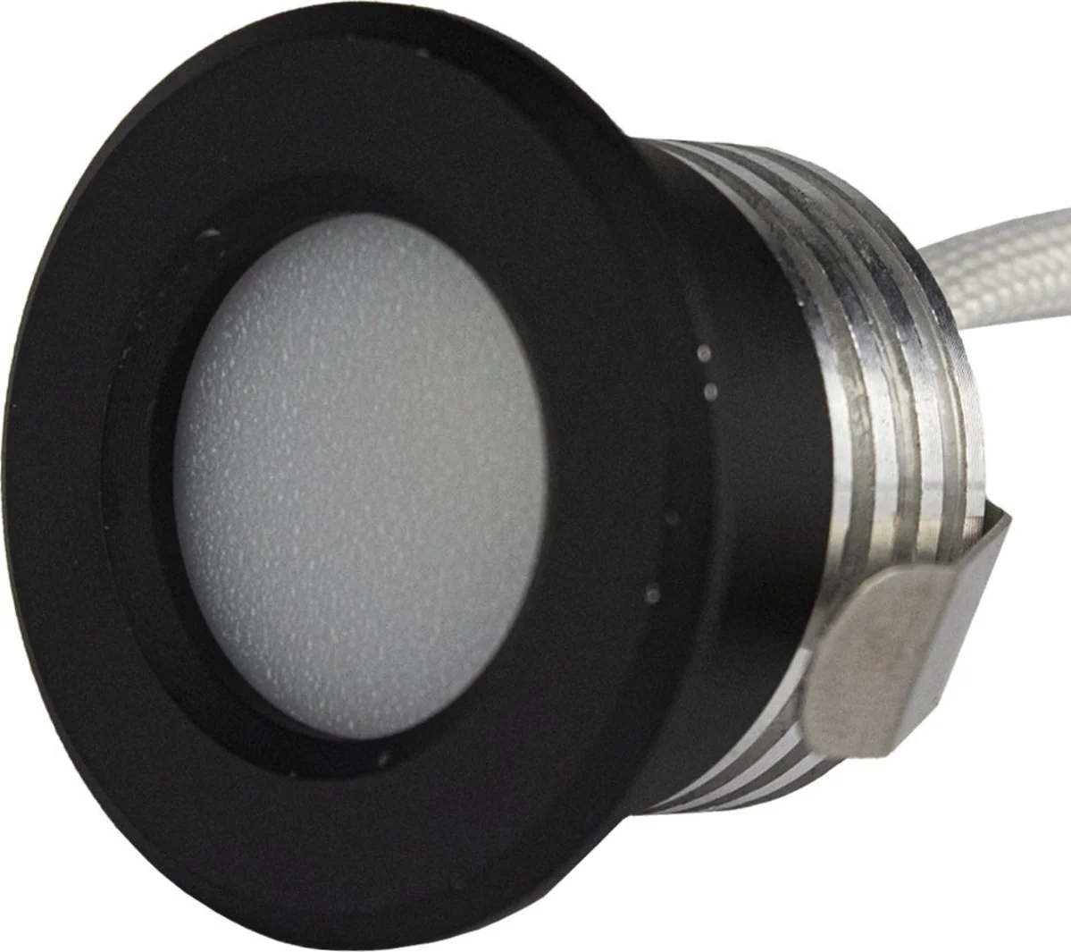 LED Veranda inbouwspot | Mini | Ø31mm | 2 W | Dimbaar - Zwart | 2700K - Warm wit (827)