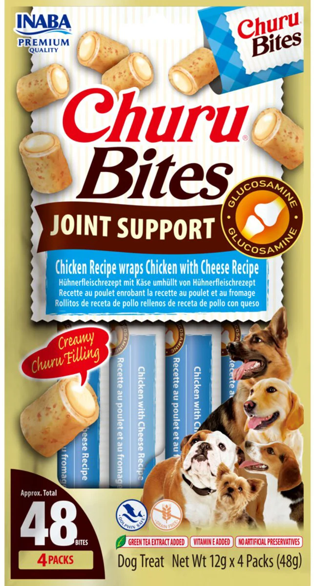 Inaba Churu Bites Joint Support Chicken Wraps Chicken Cheese 4x12 gr