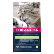 4x Eukanuba Kattenvoer Droog Adult Hairball Control 2 kg