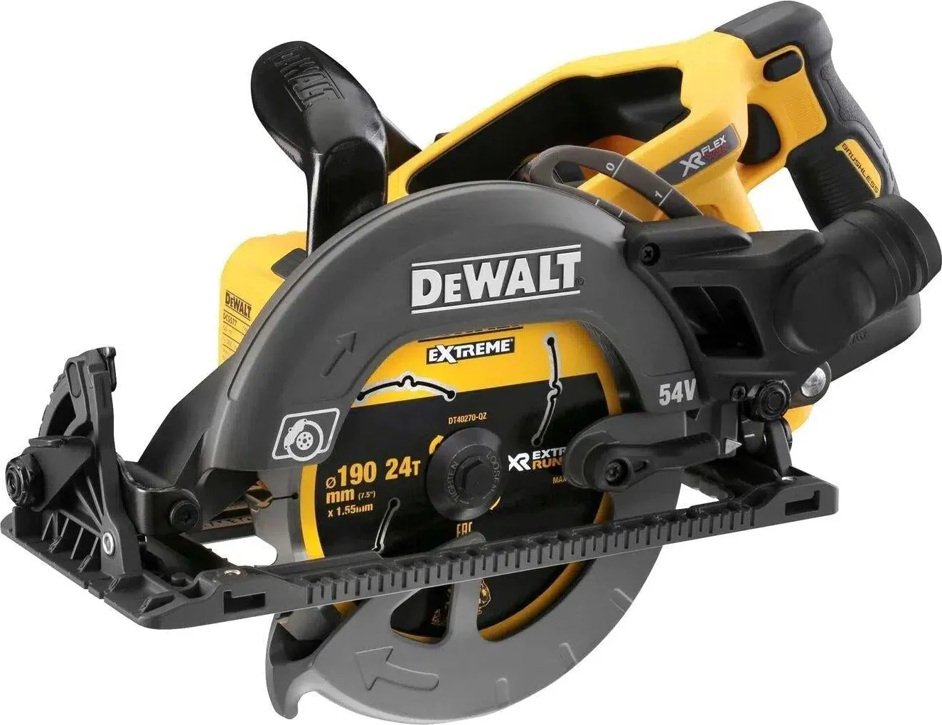 DeWALT DCS577N Accu Cirkelzaag 190mm 54V XR FlexVolt Basic Body