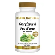 Golden Naturals Caprylzuur & Pau d'arco Probiotica 180 vegacapsules