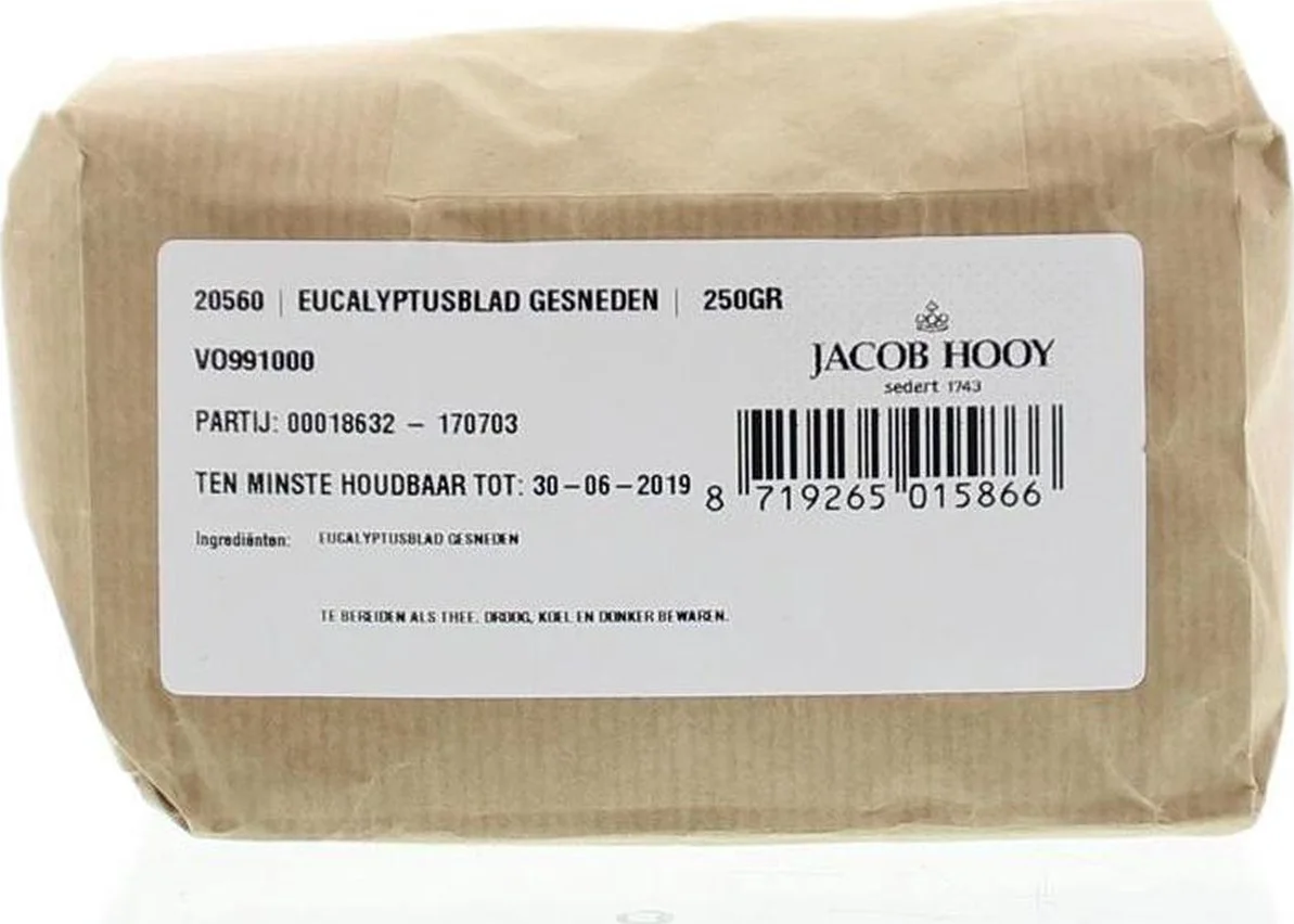 Jacob Hooy Eucalytusblad Gesneden 250GR