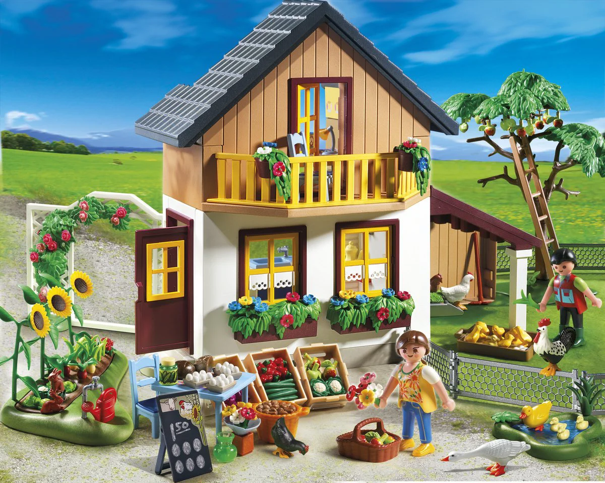 Hoeve met bio-winkel/Maison des fermiers et boutique