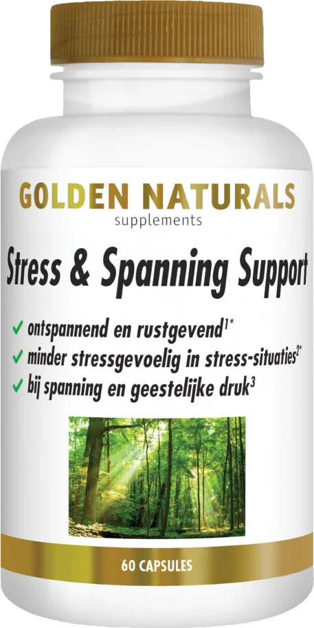 2x Golden Naturals Stress & Spanning Support 60 vegacapsules