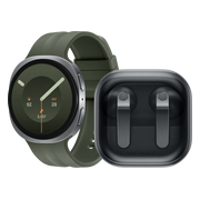 Samsung Galaxy Watch 9 5G Zilver/Groen 44mm + Samsung Galaxy Buds4 Zwart