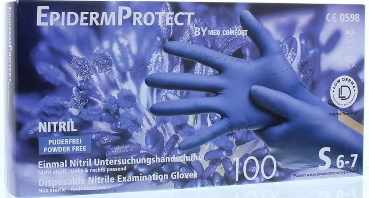 CMT EpidermProtect Nitriel Onderzoekhandschoen Poedervrij 100ST