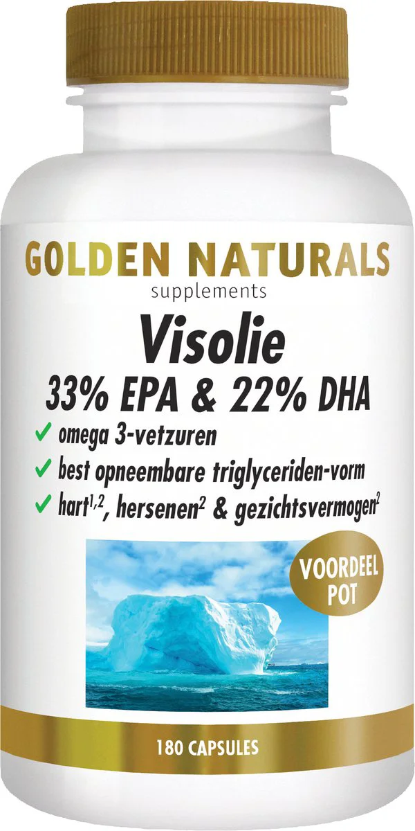 Golden Naturals Visolie 33% EPA & 22% DHA 180 softgels